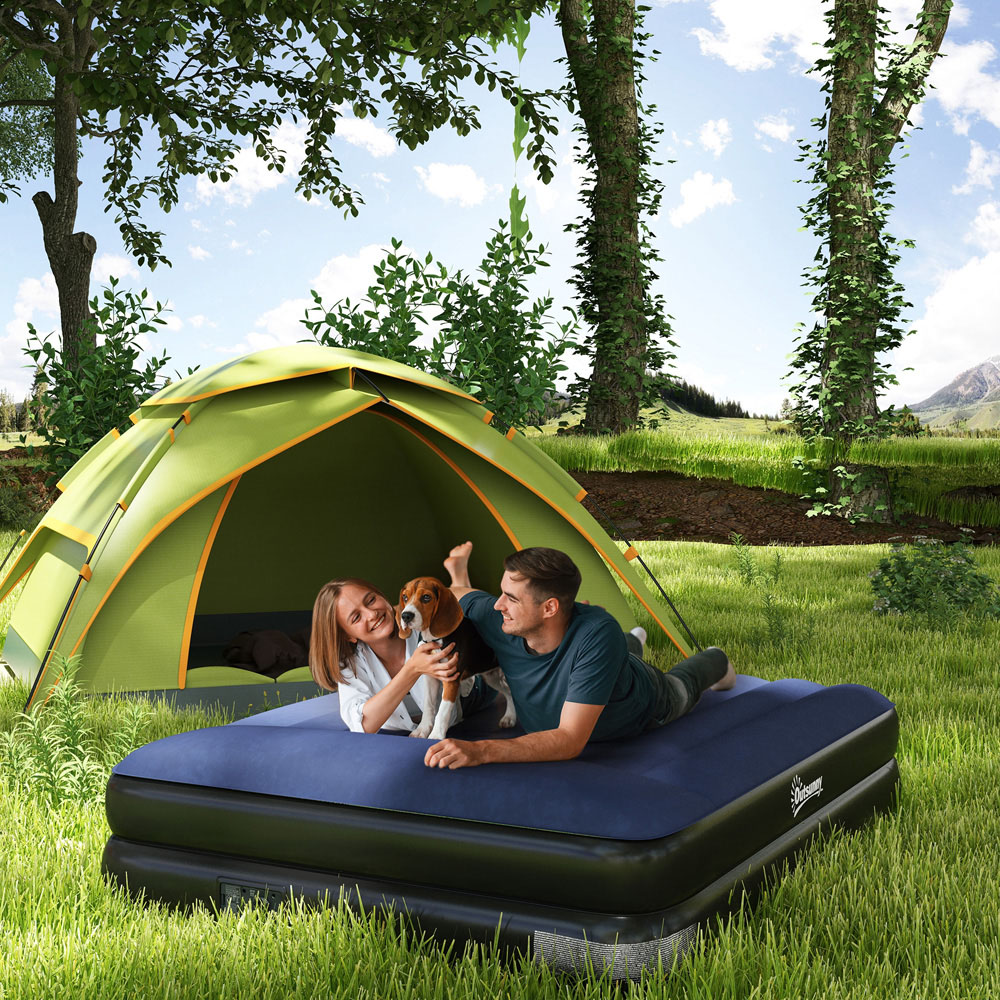 Outsunny Queen Size Air Bed with Built in Electric Pump Image 2