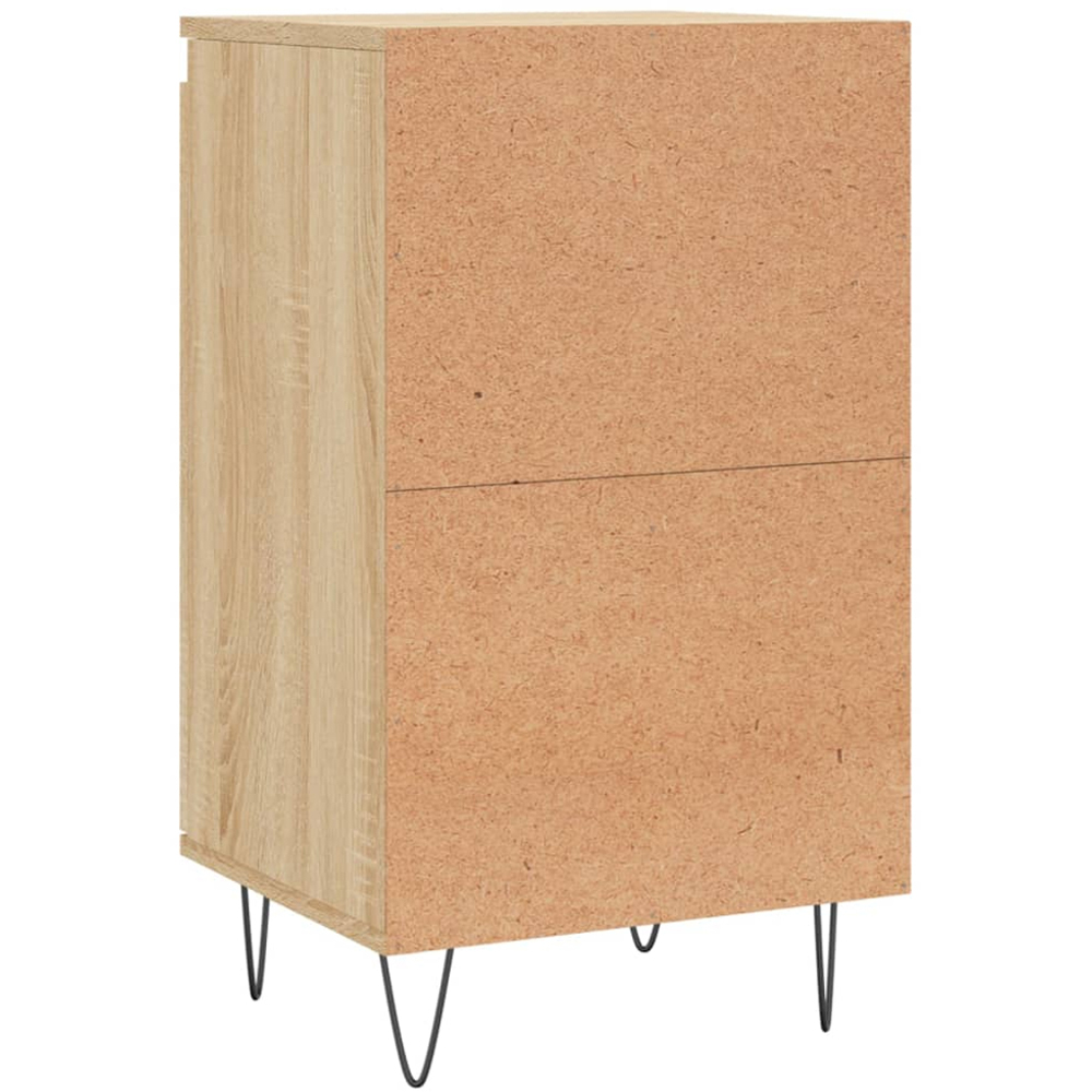 vidaXL Single Door Sonoma Oak Sideboard Set of 2 Image 7