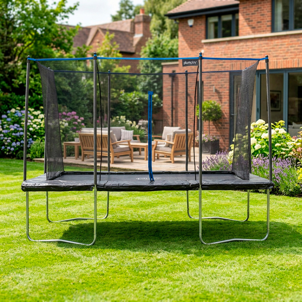 Plum Play 12 x 8ft Rectangular Springsafe Trampoline and Enclosure Image 2