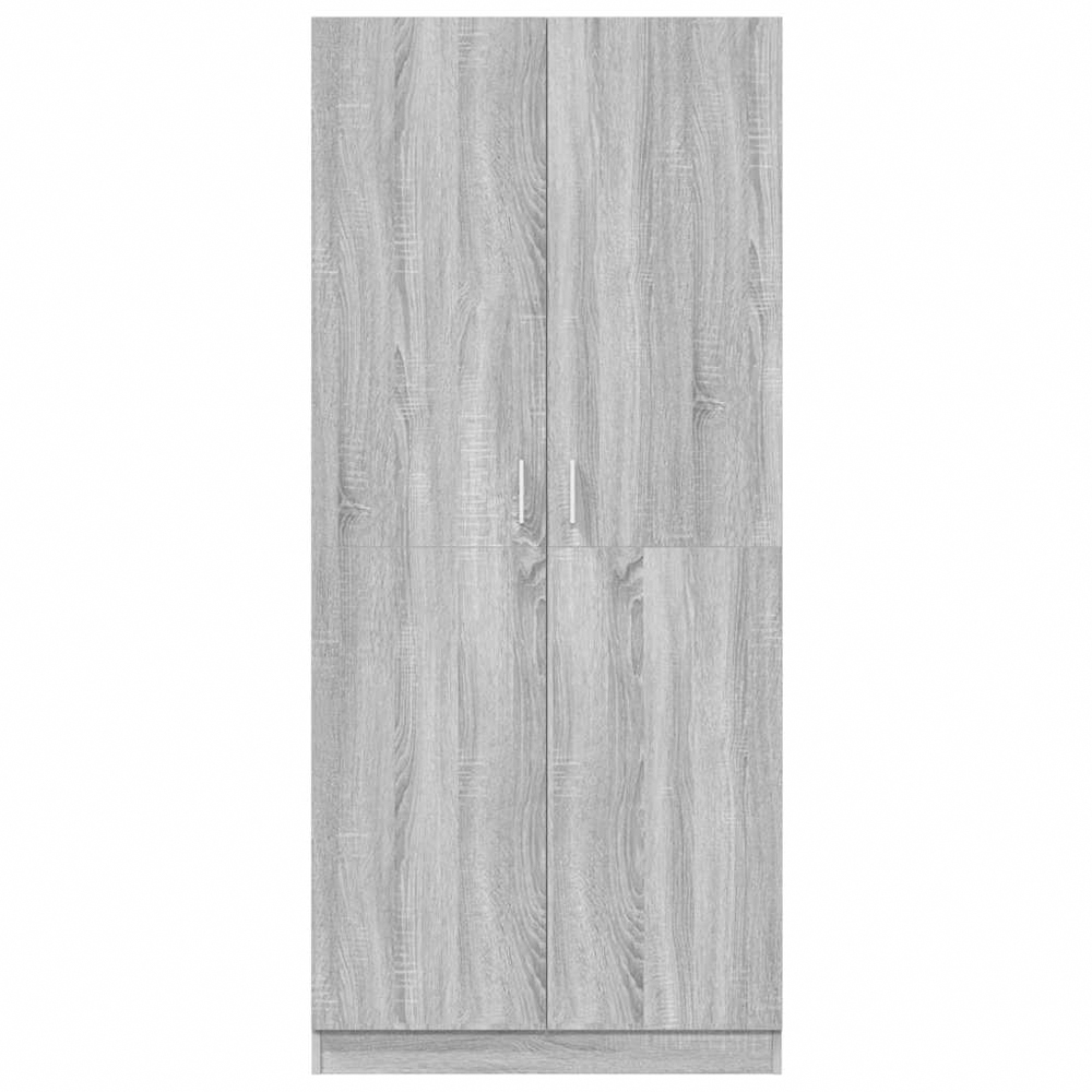 vidaXL 2 Door Grey Sonoma Engineered Wood Wardrobe Image 6