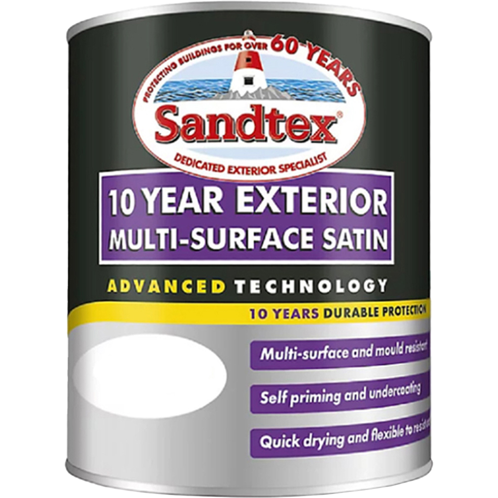 Sandtex Retail PBW Multi Surface Satin Paint 750ml Image 2