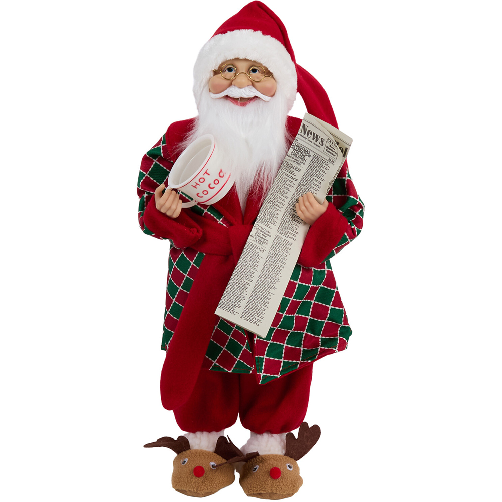 Pyjama Standing Santa Decoration Image 1