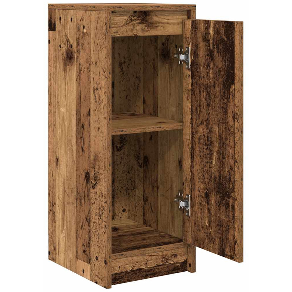 vidaXL Single Door Smoked Oak Sideboard Image 4