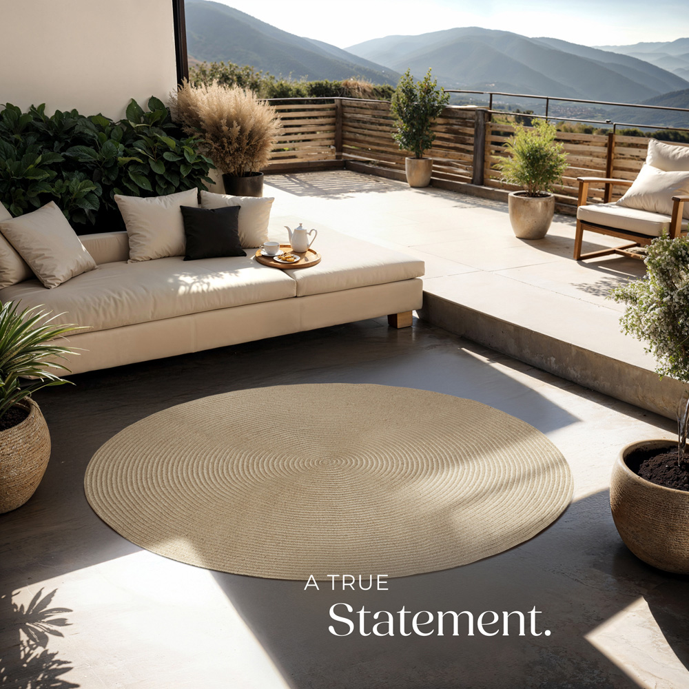 tectake Round Easy Care Rug Image 4