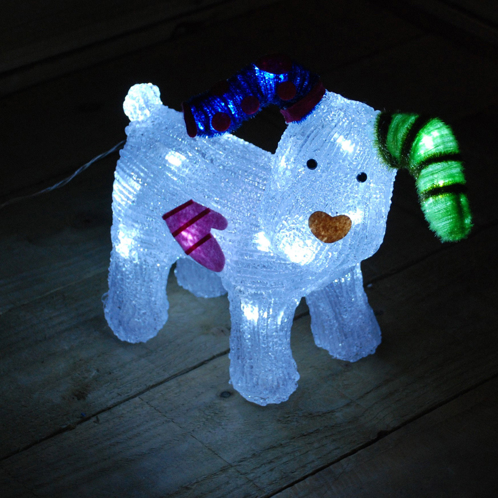 Samuel Alexander Snowman and Snowdog 24 LED Cool White Christmas Decoration Image 5
