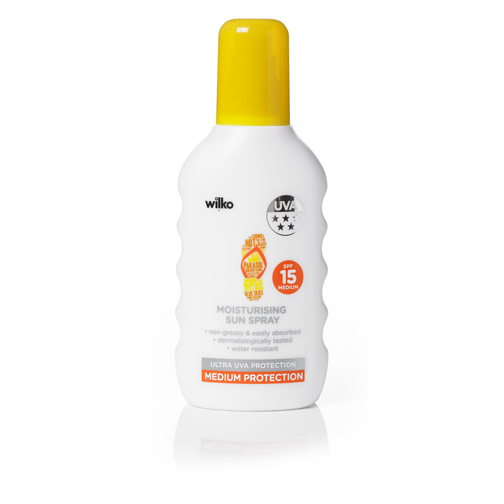 Wilko Suncare Sun Spray SPF 15 200ml Image