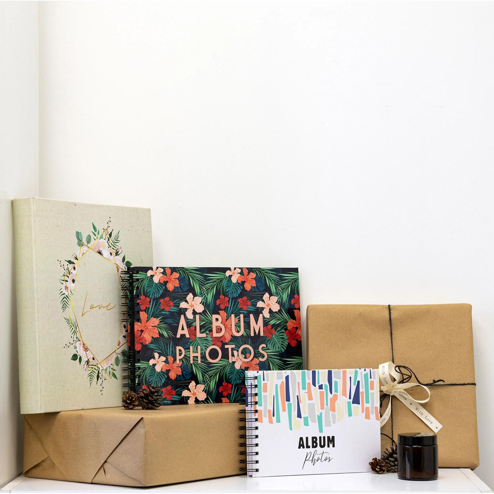 Exacompta Champetre Floral Motif Photo Book Album 60 Pages 300 Photos Image 2