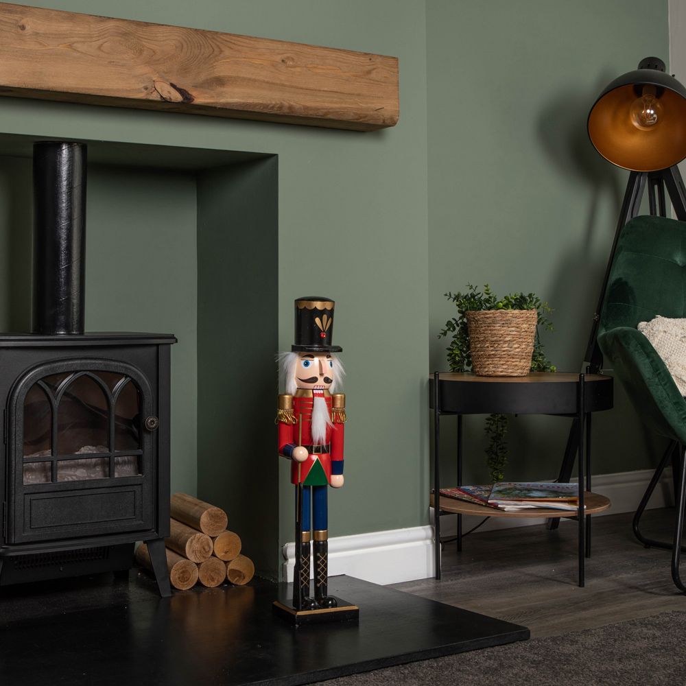 Samuel Alexander Wooden Nutcracker Soldier Decoration Red Jacket and Blue Trousers Image 7