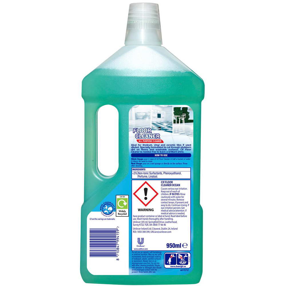 CIF No Residues Ocean Floor Cleaner 950ml 2 Pack Image 3