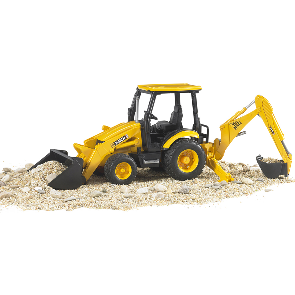 Bruder Kids JCB MIDI CX Backhoe Loader Playset Model Image 5