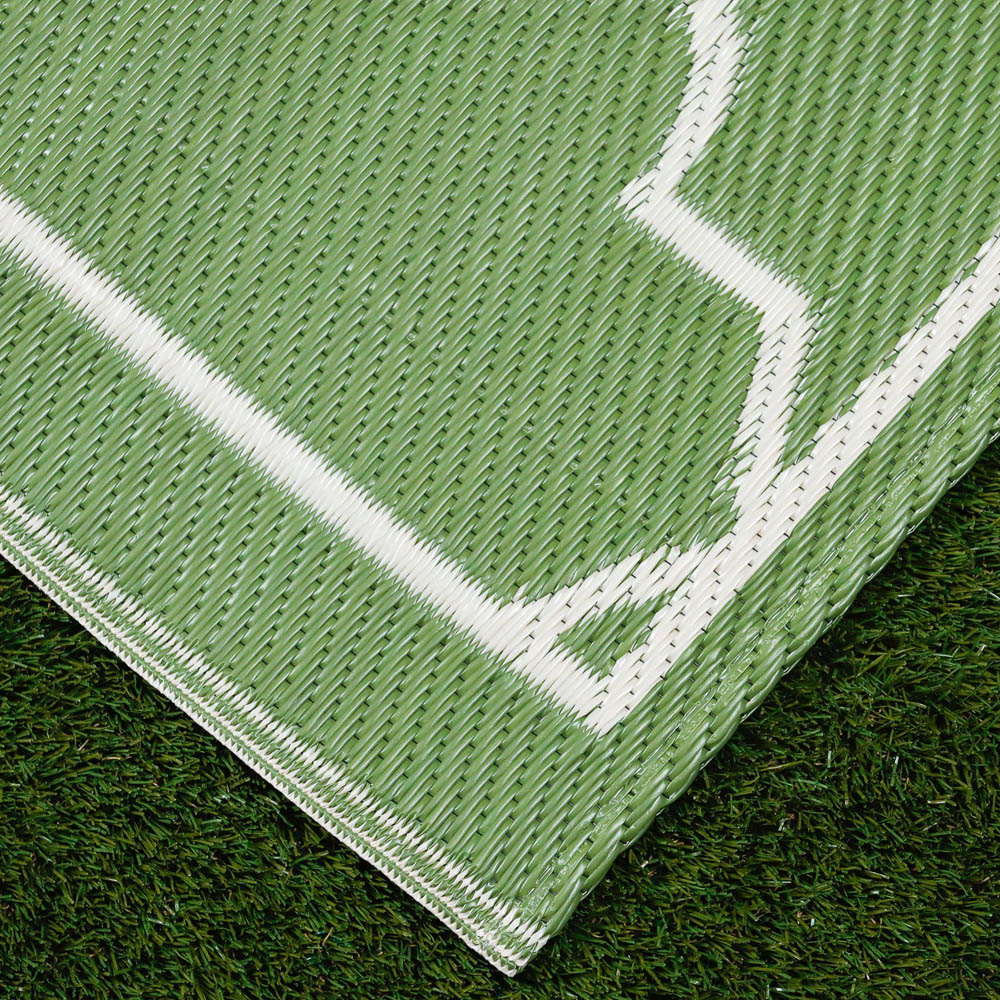 Streetwize Vintage Cream and White Reversible Outdoor Rug 120 x 180cm Image 6