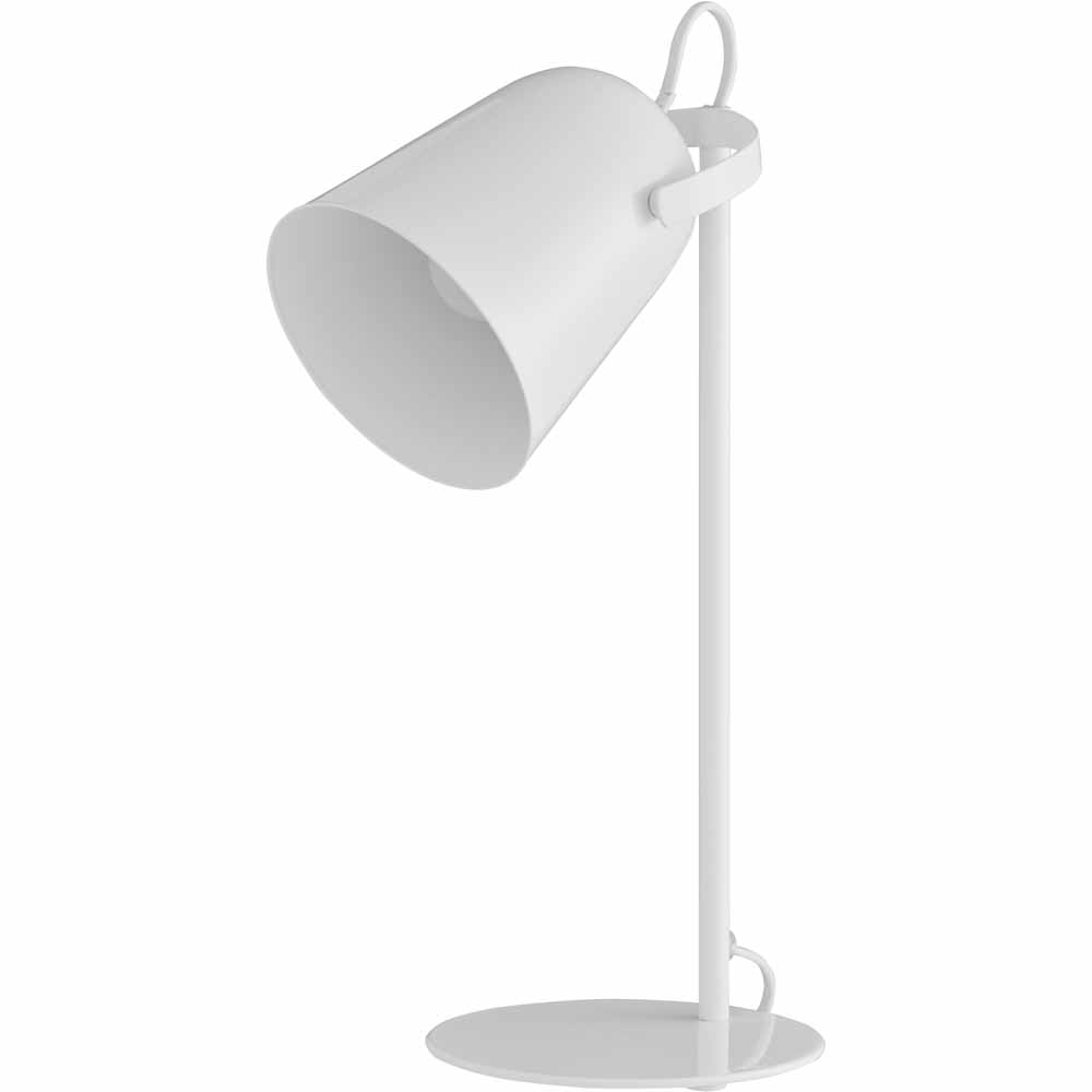 Wilko White Domed Task Lamp Image 1