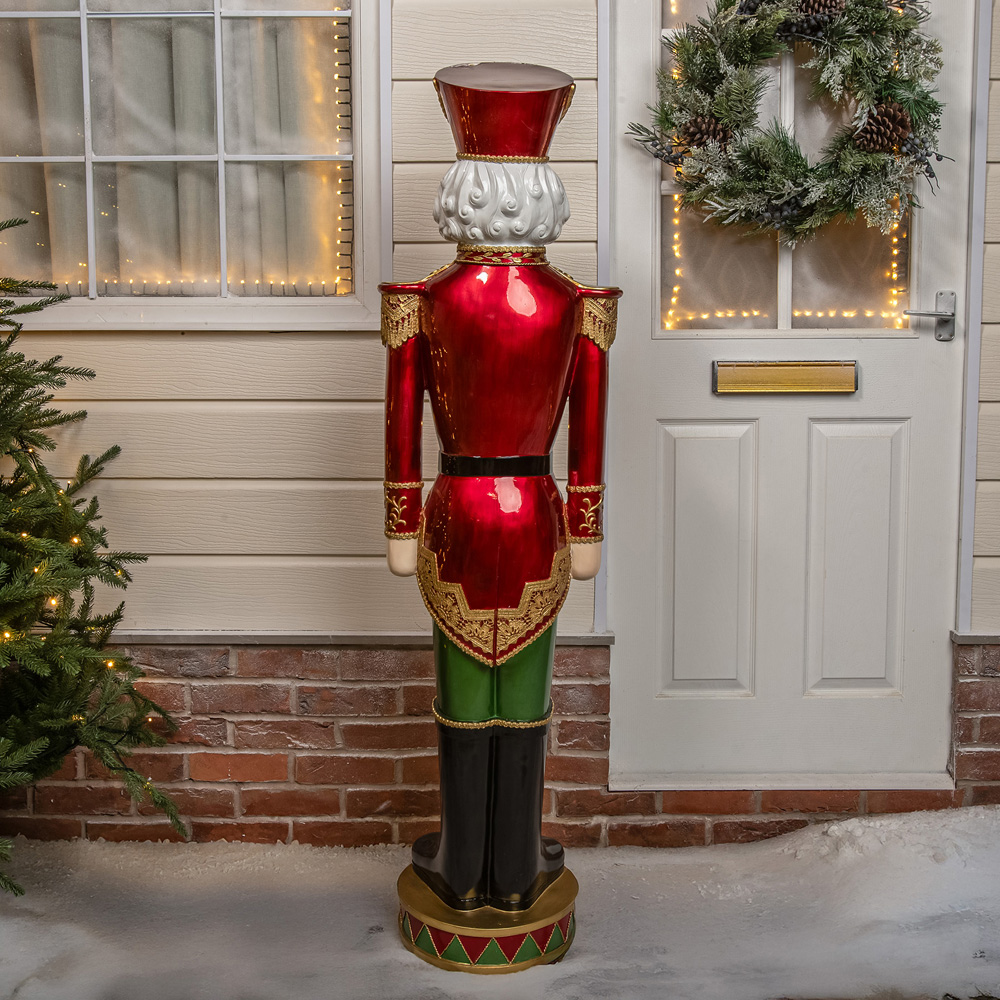 The Christmas Centre Red and Green LED Lights Traditional Nutcracker Soldier 5ft Image 7