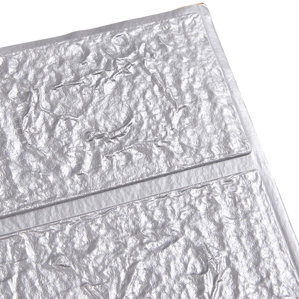 Living and Home 3D Brick Texture Silver Grey Wall Sticker 15 Pack Image 3