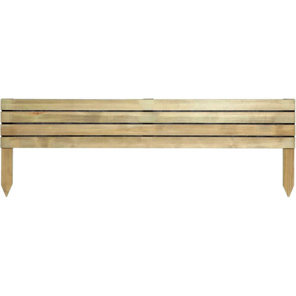 8in Ledbury Slat Edging Pack of 4 Image 1