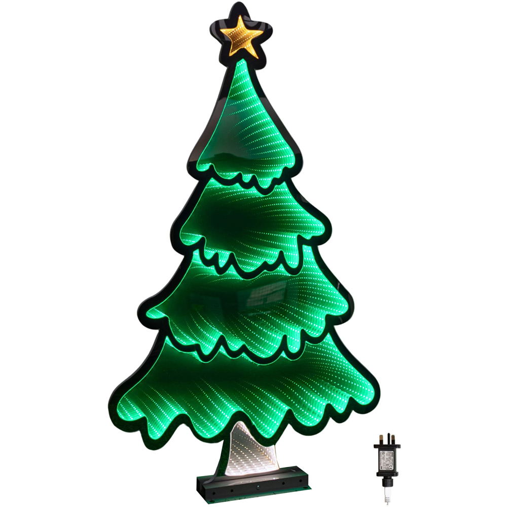 Samuel Alexander Multicolour LED Light Up Christmas Tree with Star Infinity Christmas Decoration Image 2
