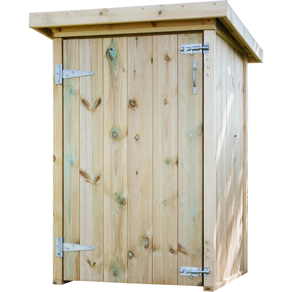 The Garden Village Mitton 2.4 x 2.6ft Small Wooden Apex Garden Storage Shed Image 2