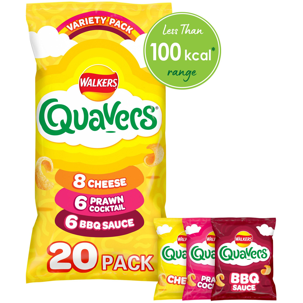 Walkers Quavers Variety Multipack Crisps 20 Pack Image