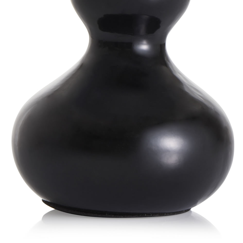 Wilko Black Ceramic Table Lamp Image 4