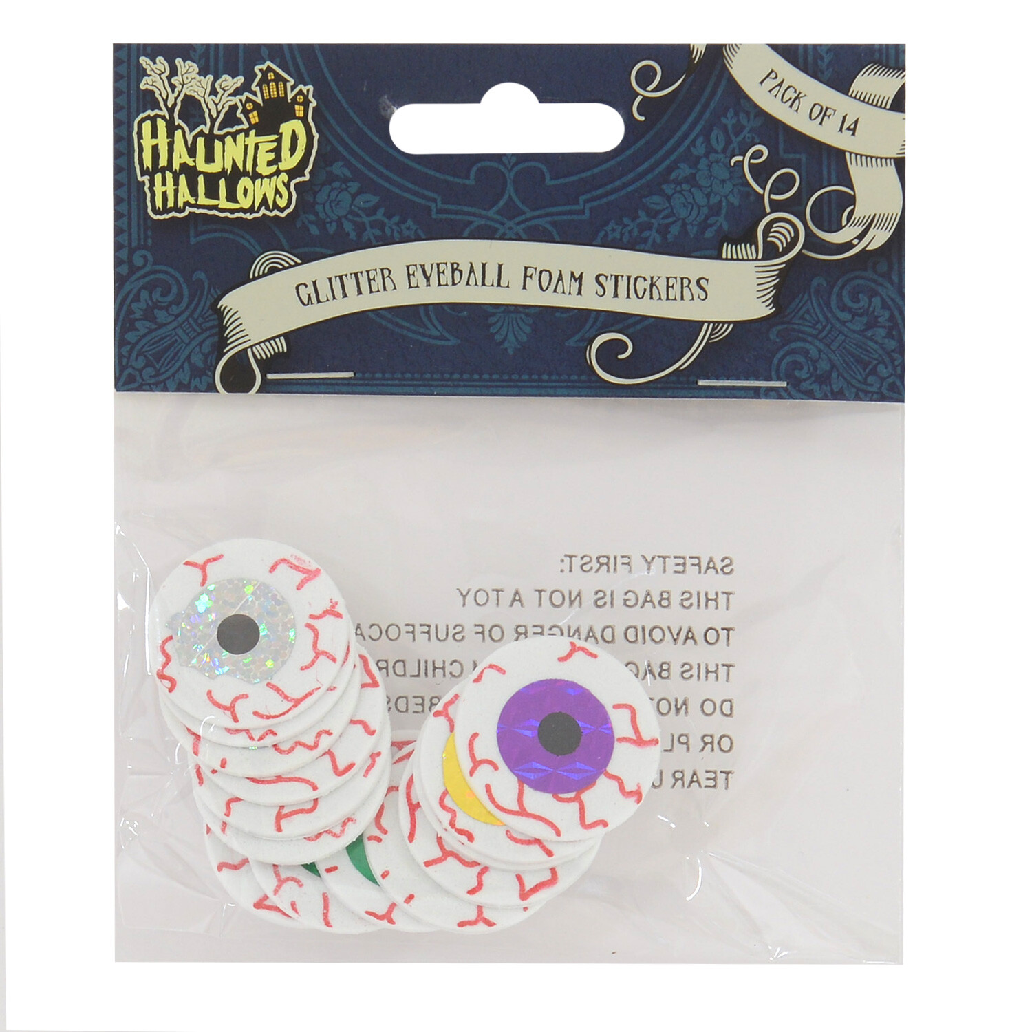Glitter Eyeball Foam Stickers Image