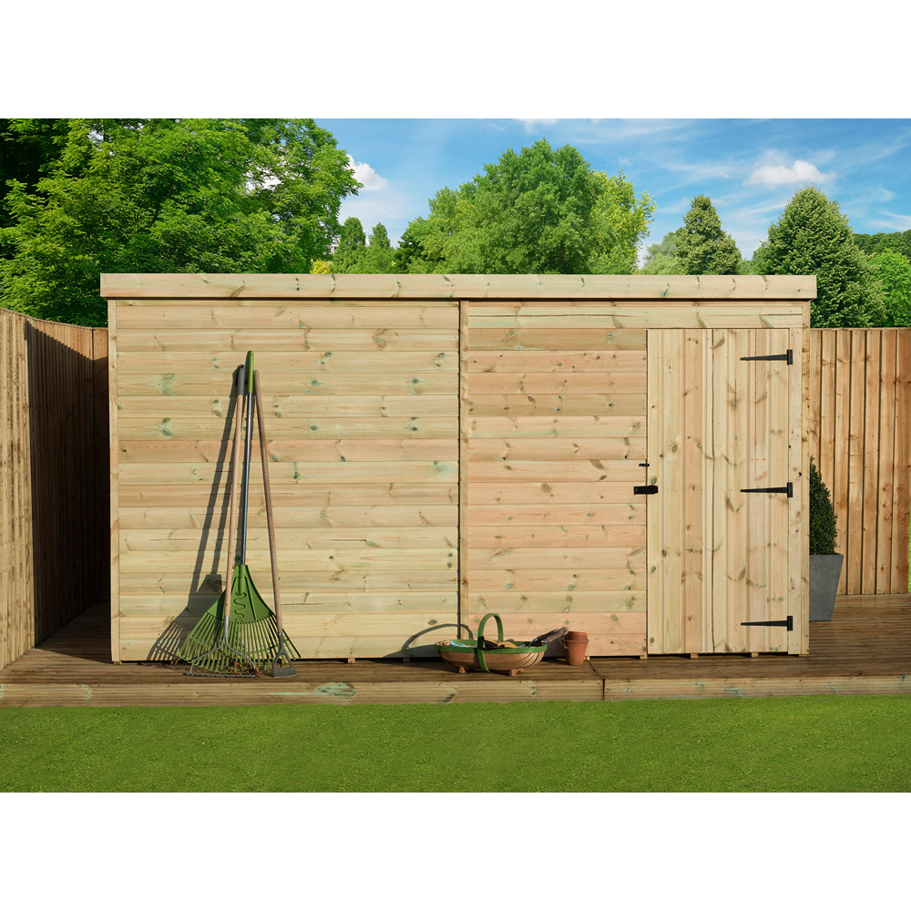 Empire Sheds 1000 10 x 7ft Tongue and Groove Pent Garden Shed Image 3