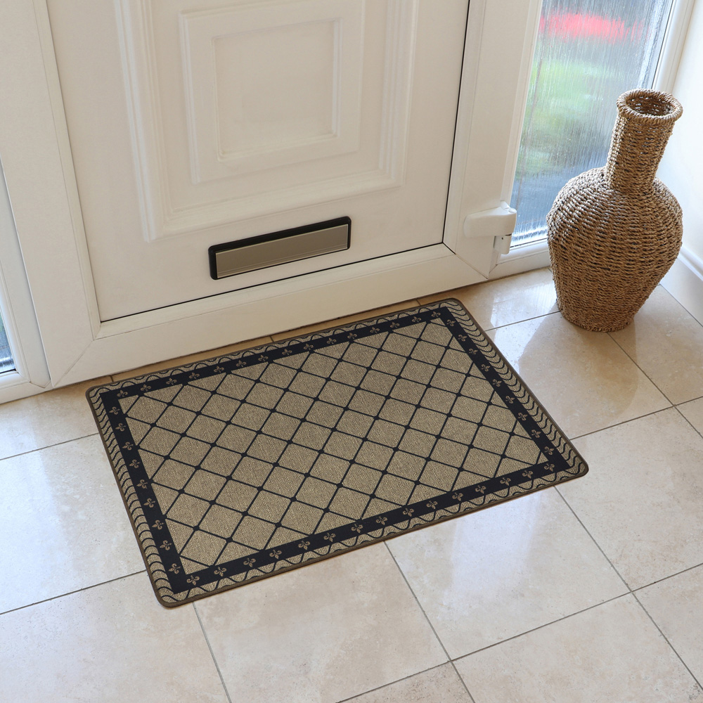 JVL Elegance Diamond Door Mat and Runner Set 50 x 75cm and 50 x 150cm Image 2