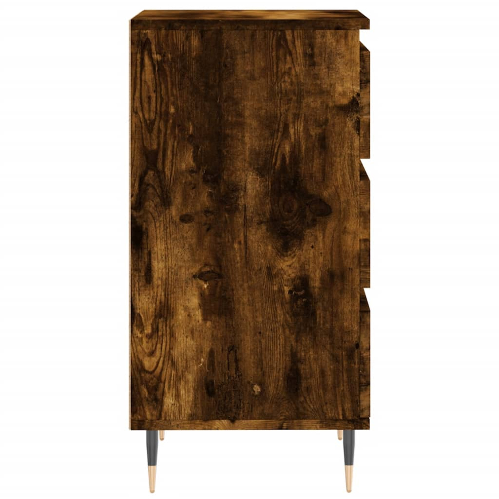 vidaXL 3 Drawer Smoked Oak Sideboard Image 7