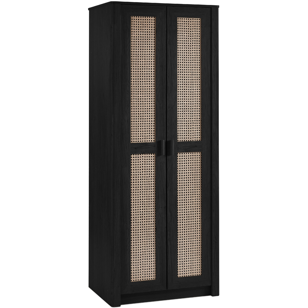 Julian Bowen Sydney 2 Door Black Ash Wardrobe Image 3