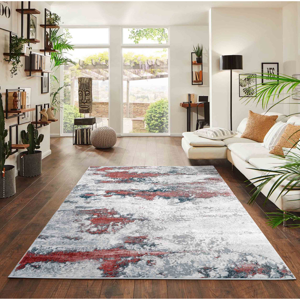 Desire Rugs Onyx Pink Living Room Abstract Area Rug 60 x 220m Image 2