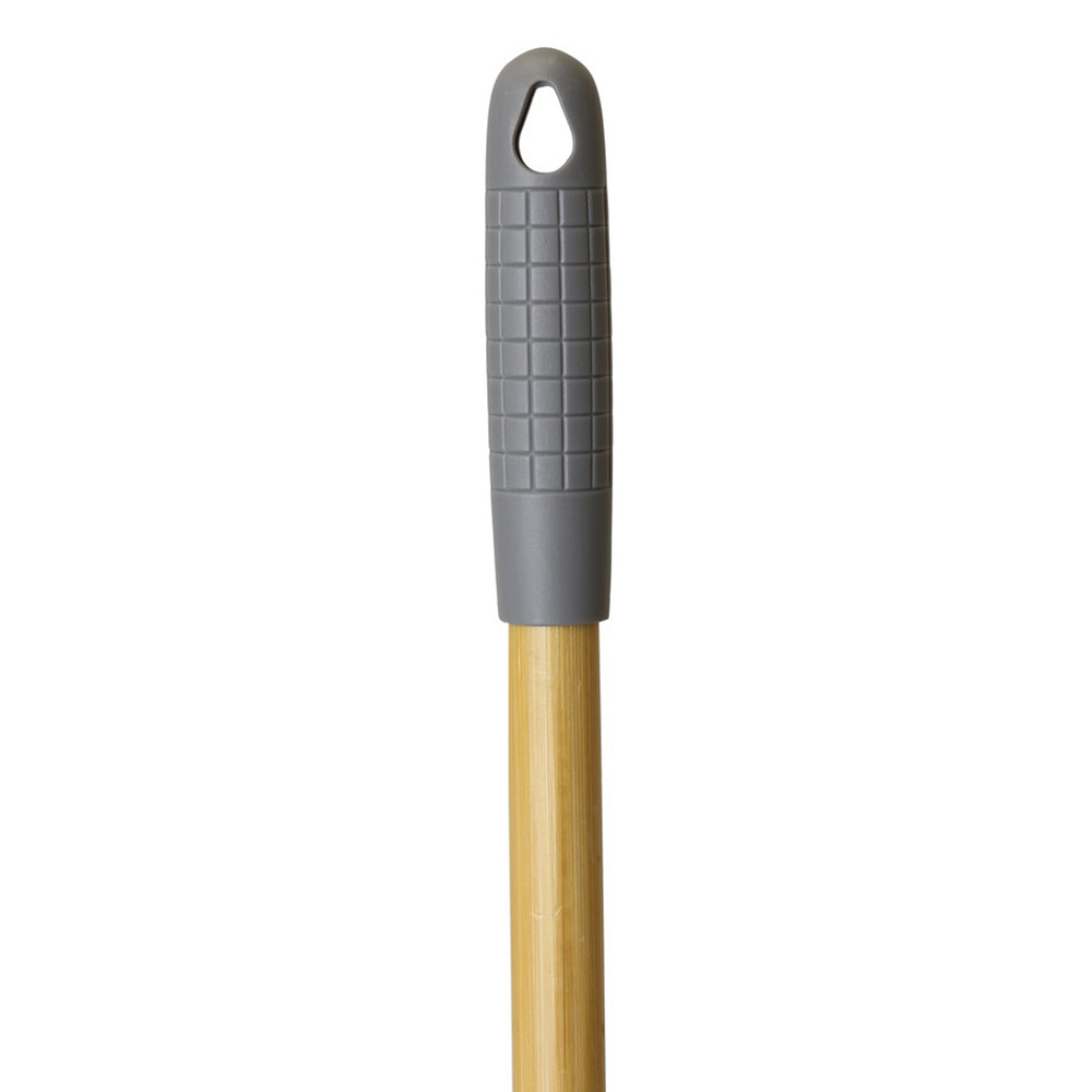 JVL Bamboo Tall Dustpan and Brush Set Image 6