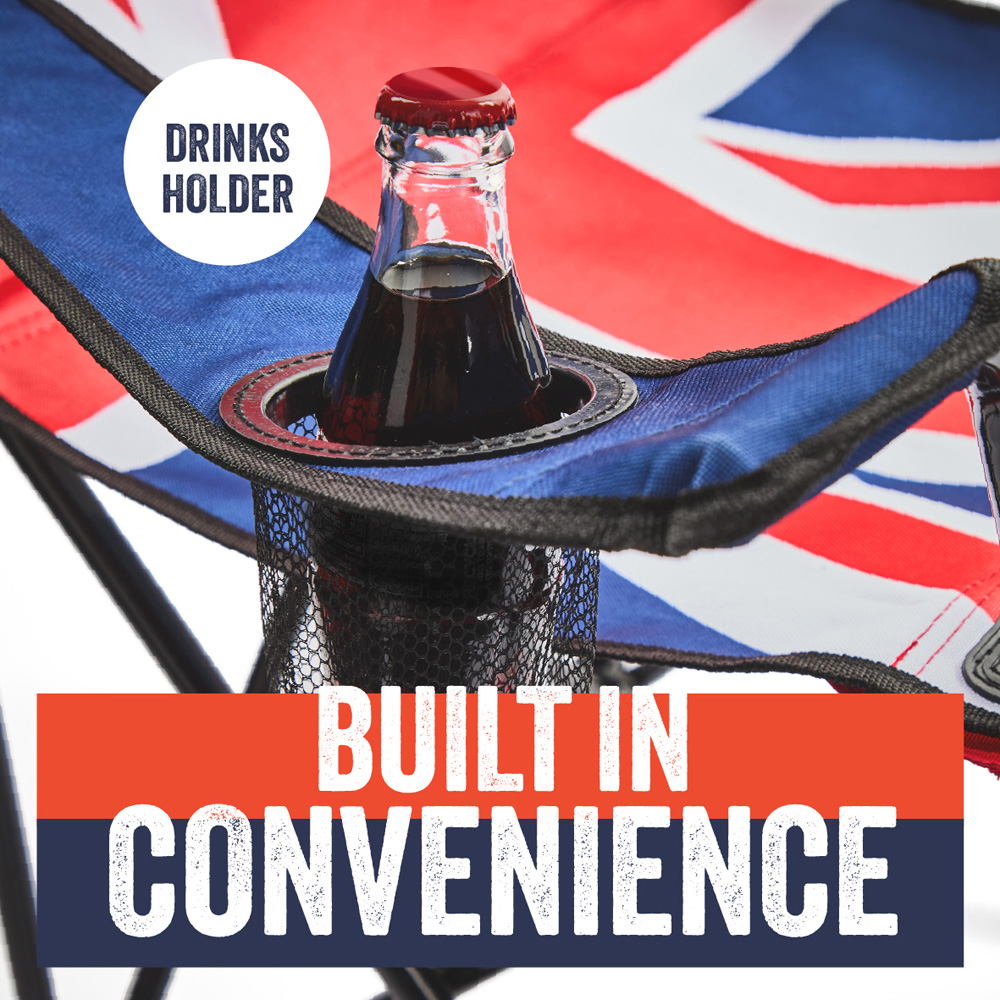 Milestone Union Jack Foldable Leisure Chair Image 6