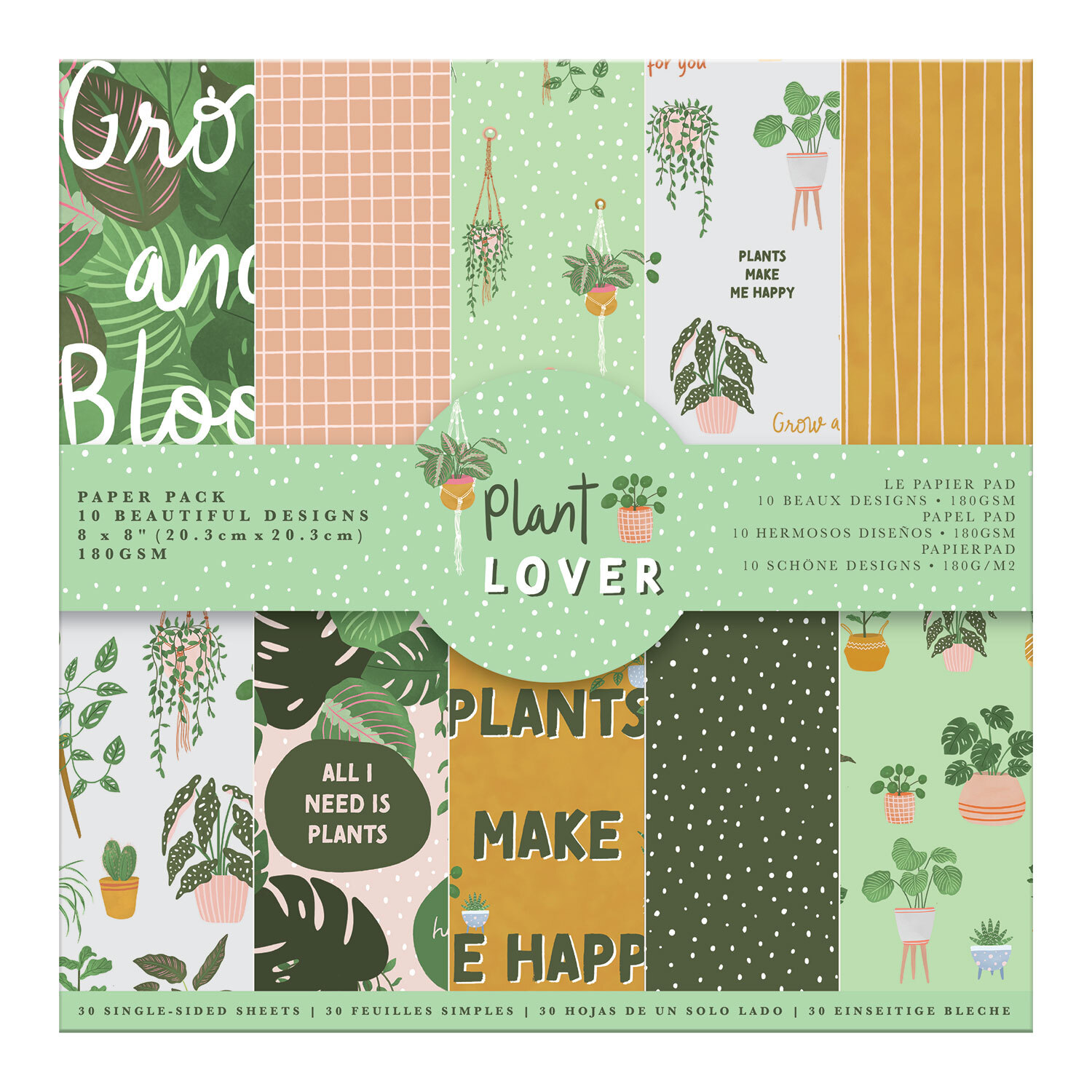 Violet Studio Plant Lover Paper Pack - 8in x 8in Image 1