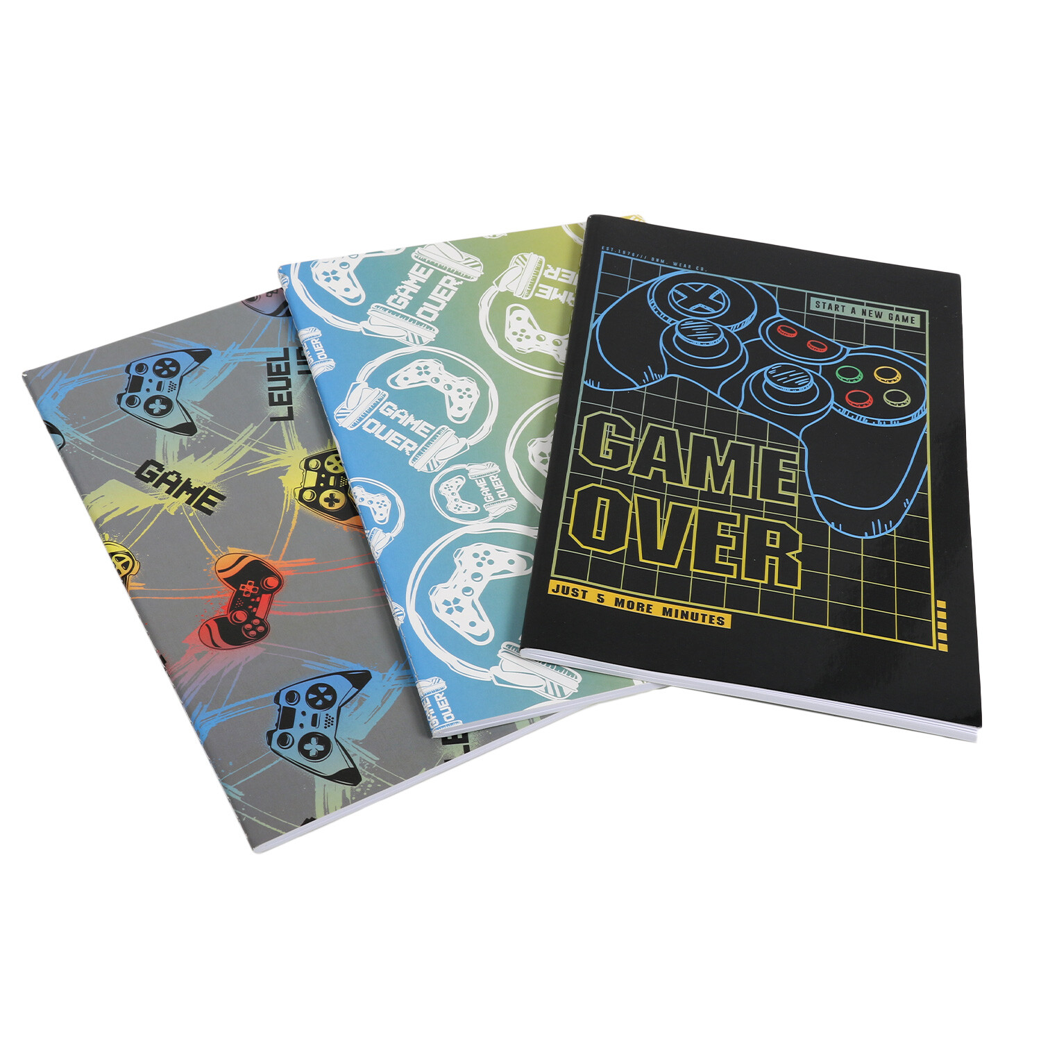 Set of 3 Idoodle Gamester A5 Notebooks Image 2