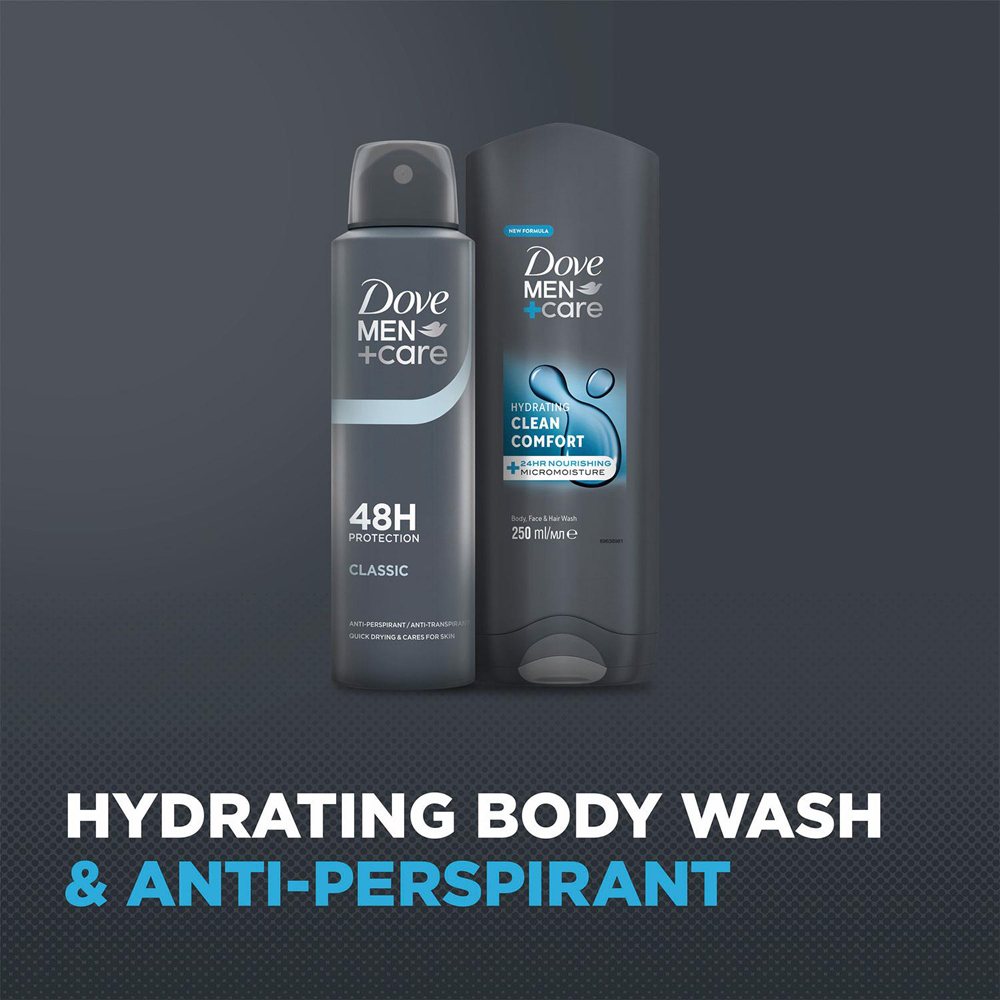 Dove Men+Care Restore Comfort Bodywash and Deodorant Gift Set 3 Pack Image 6