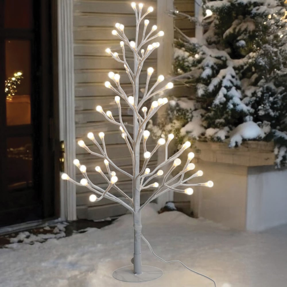 Xmas Haus 180 Warm White and White Micro LED Pre-Lit Artificial Christmas Tree 5ft Image 2