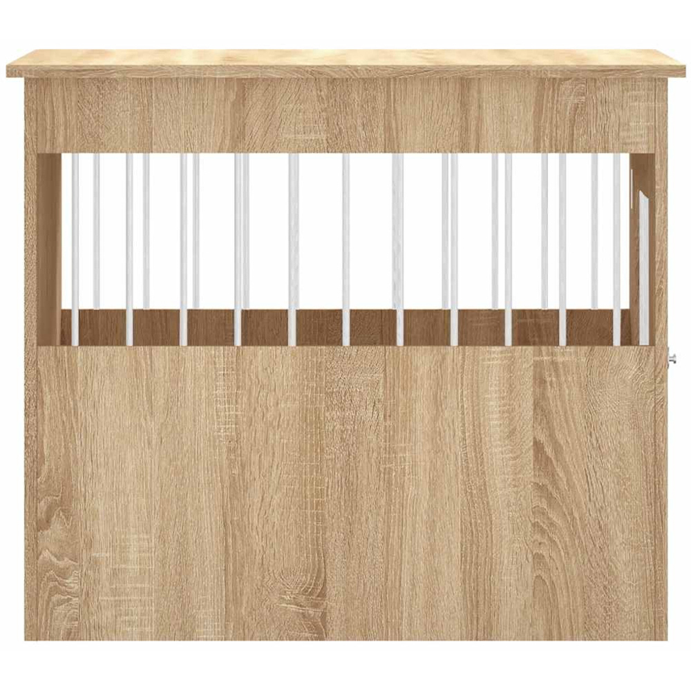 vidaXL Sonoma Oak Processed Wood Dog Crate Furniture 55 x 80 x 68cm Image 7