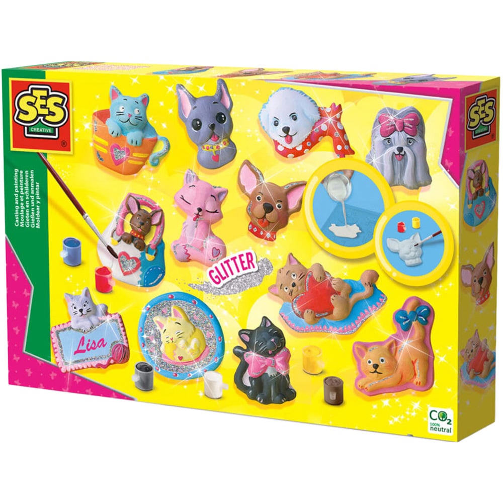 SES Creative Cats and Dogs Casting and Painting Set Image 1