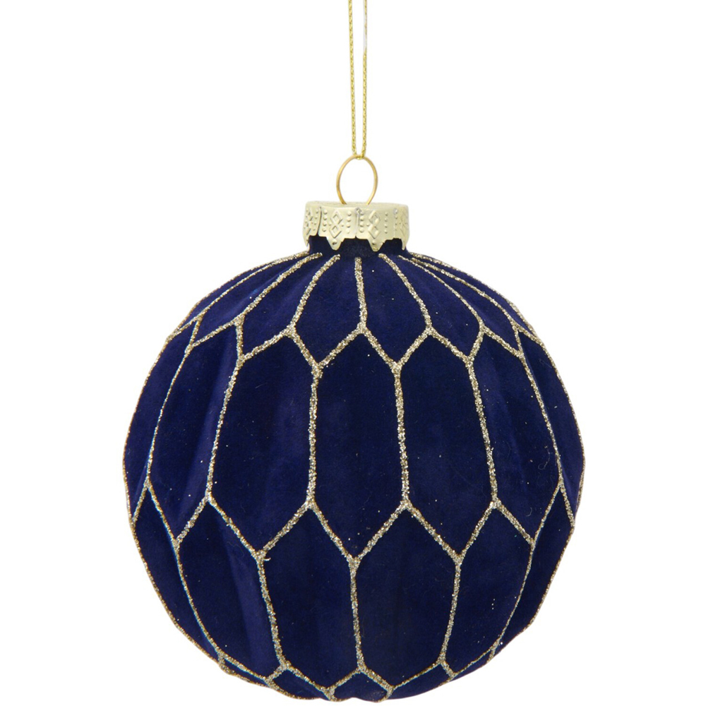 Embellished Leaf Design Bauble Image 3