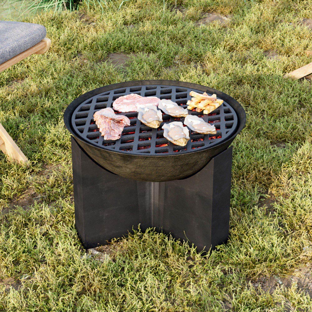 Living and Home Round Cast Iron BBQ Grate 30cm Image 7