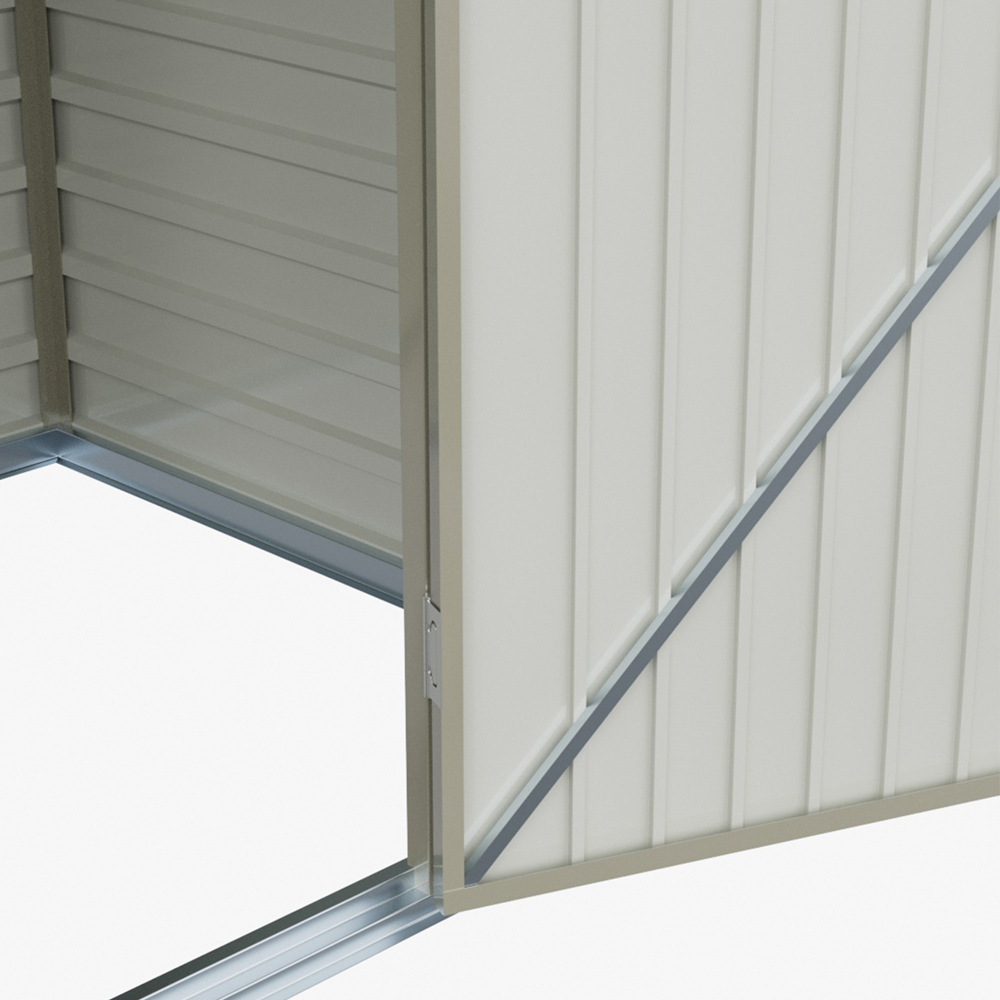 Living and Home 8 x 4ft Grey Pent Garden Storage Shed Image 5