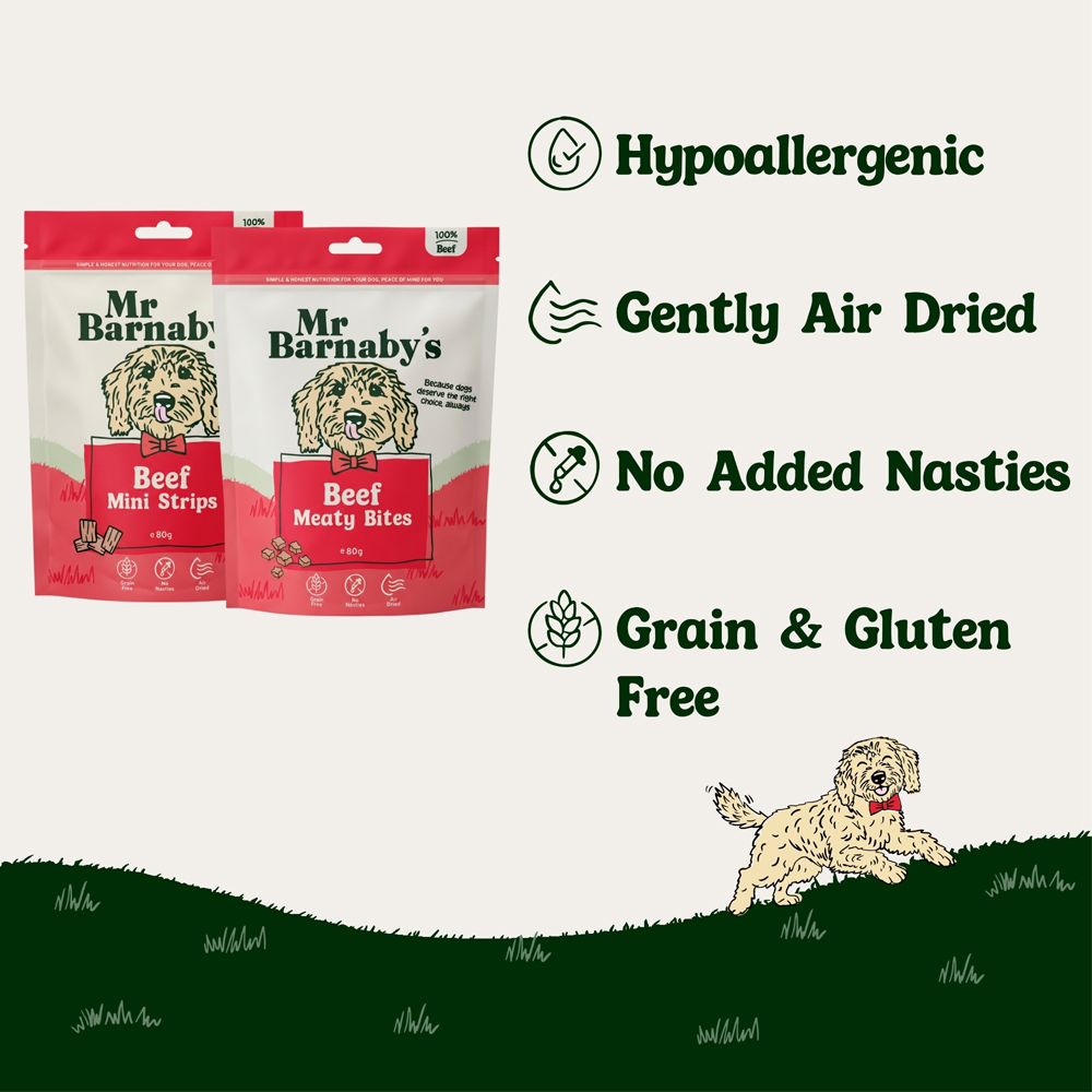 Mr Barnaby's Beef Dog Treat Bundle 80g 2 Pack Image 4