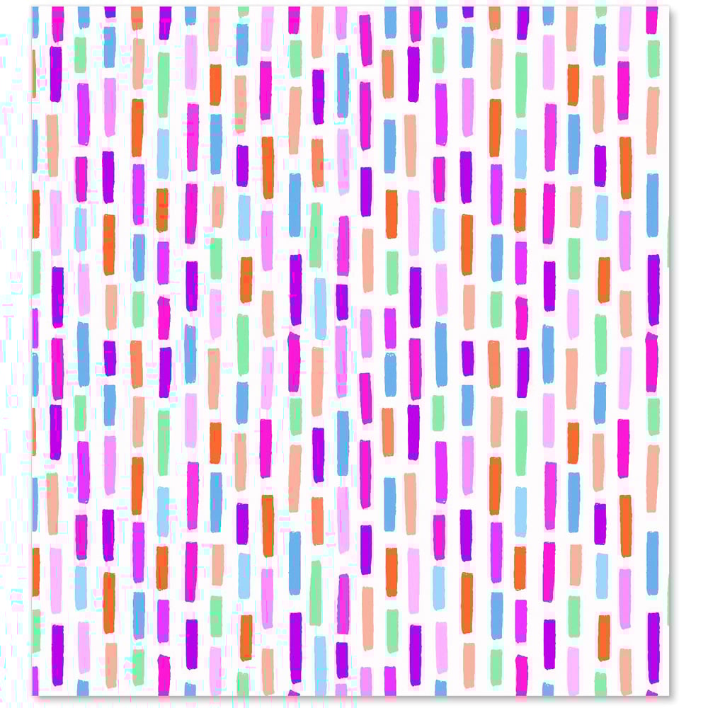 Warren Reed Designer Vertical Abstract Brush Pattern Glass Kitchen Splashback 65 x 60cm Image 2