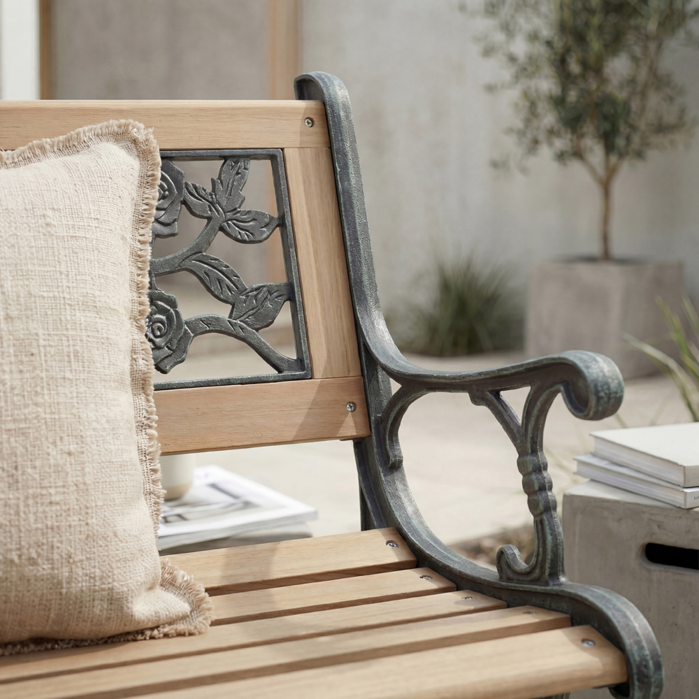 GARDEN VIDA Rose Style Garden Bench Image 6