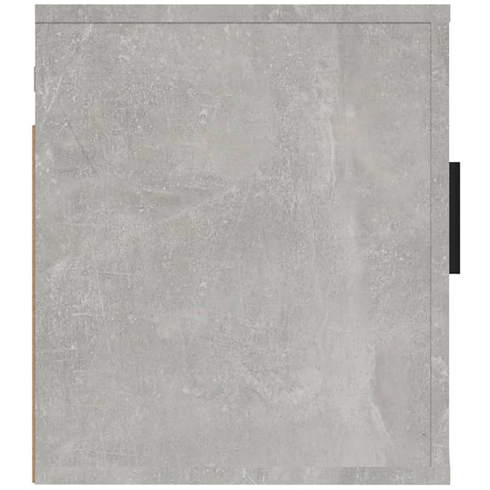 vidaXL Single Door Concrete Grey Wall Mounted TV Cabinet Image 6