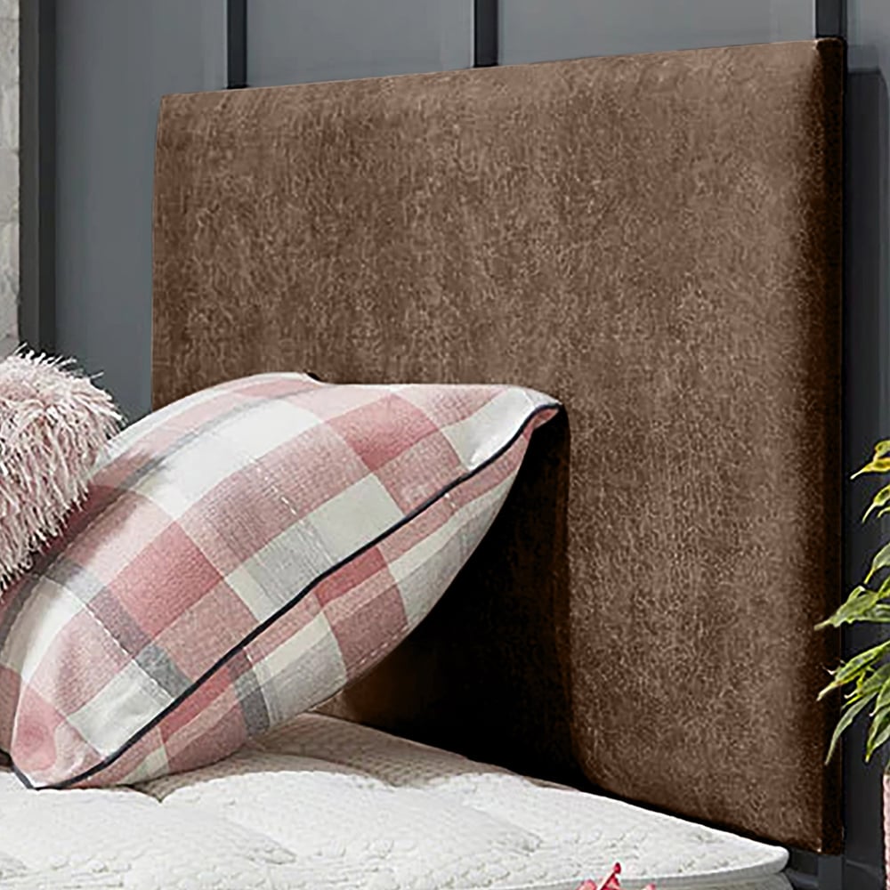 Eleganza Home Fluso Small Single Mink Naples Strutted Headboard Image 1