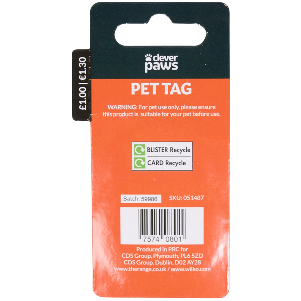 Clever Paws Pet Tag Image 2
