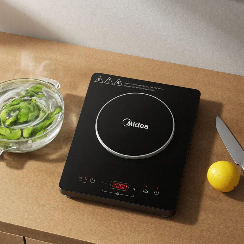 Midea AJ0875 Black Induction Cooker 2200W Image 3