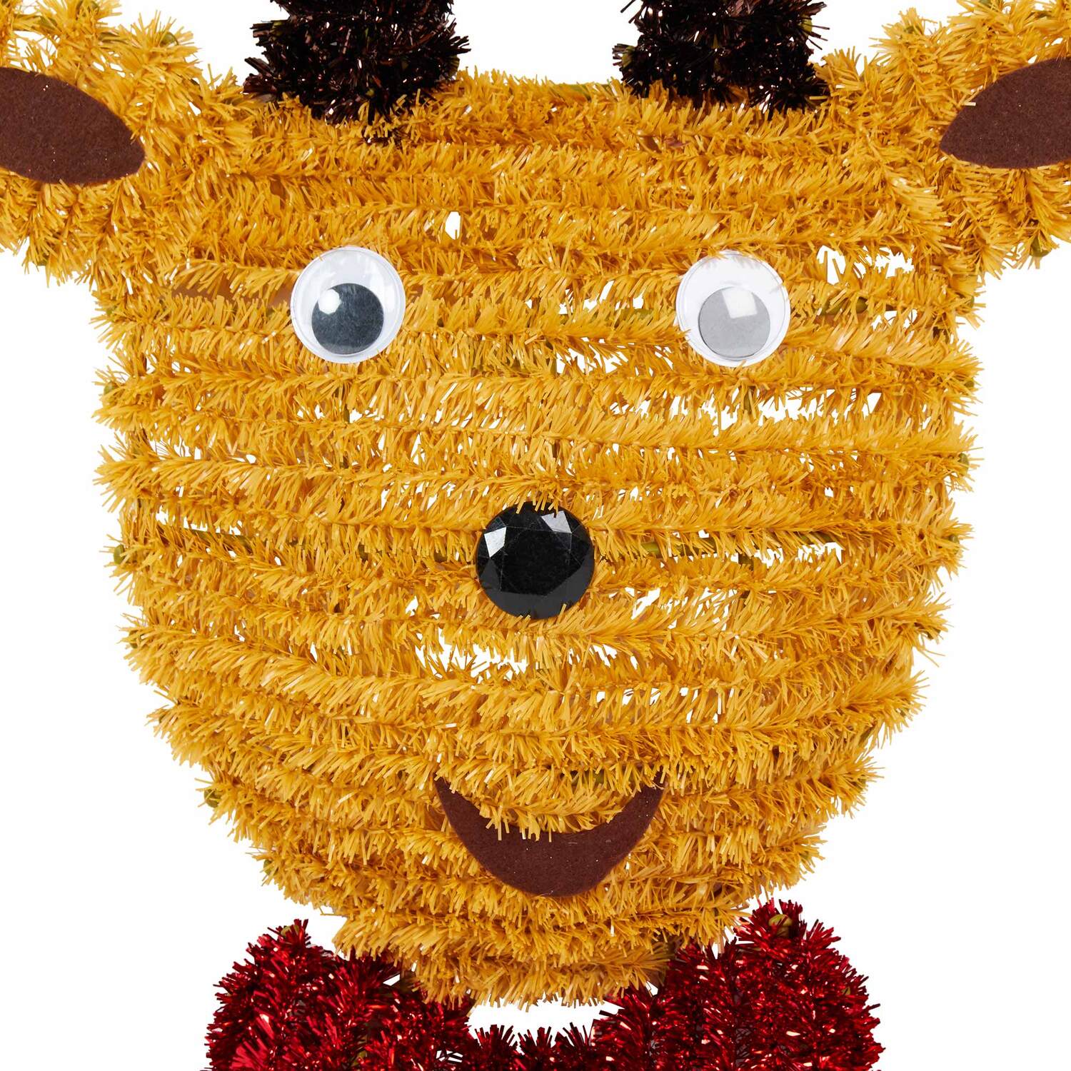 Christmas Tinsel Reindeer - Brown Image 3