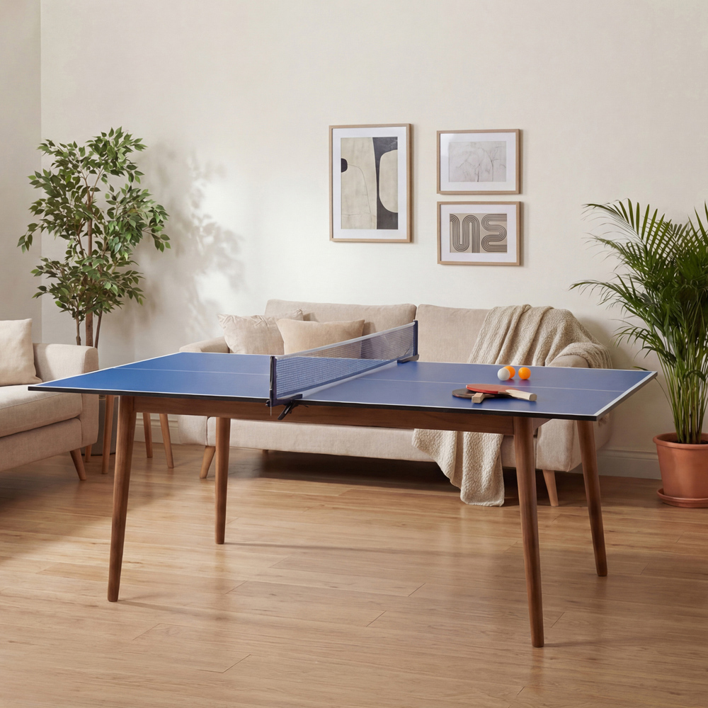 Charles Bentley Blue Table Tennis Table Top 6ft Image 6