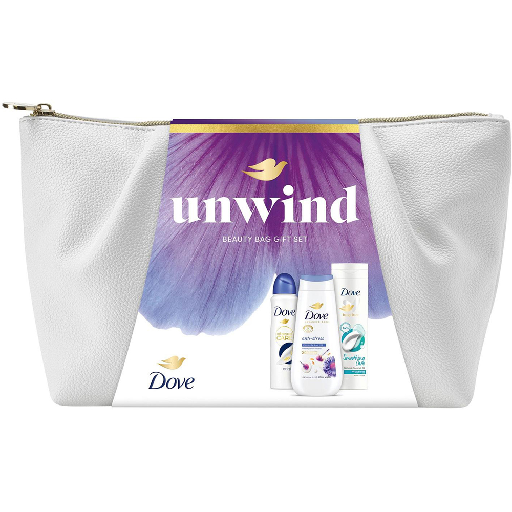 Dove Unwind Beauty Bag Gift Set Image 1